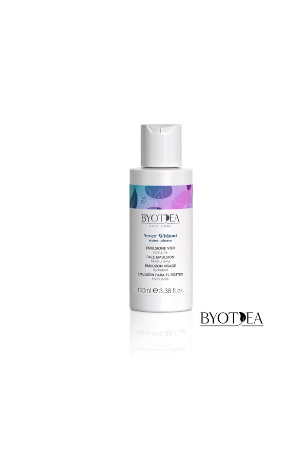 Never Without Shea Jojoba Argan Aloe Vera Intensive Moisturizing Facial Emulsion with Vitamin B5 100m