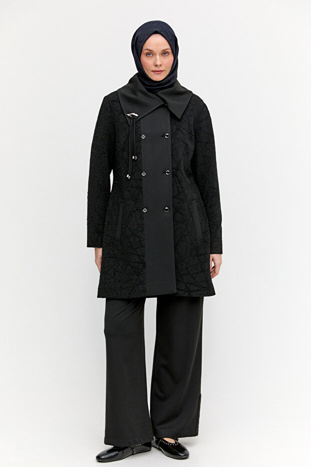 Mendil Yaka Örme İkili Takım - 1