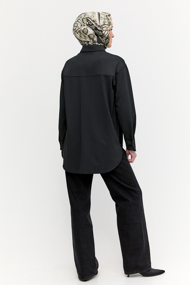 Çift Cepli Oversize Tunik - 5