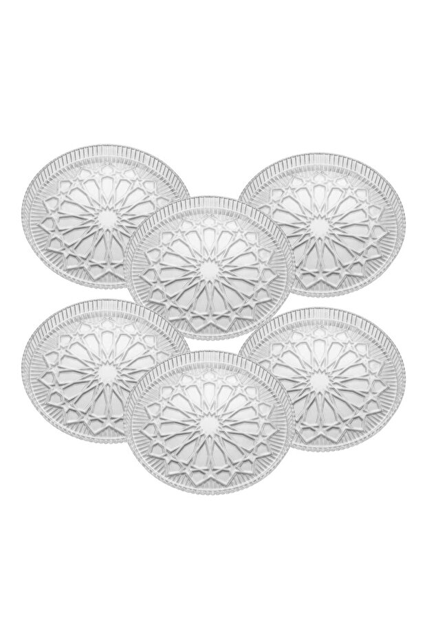 6 اطباق تقديم شفاف بتصميم أنيق - 4