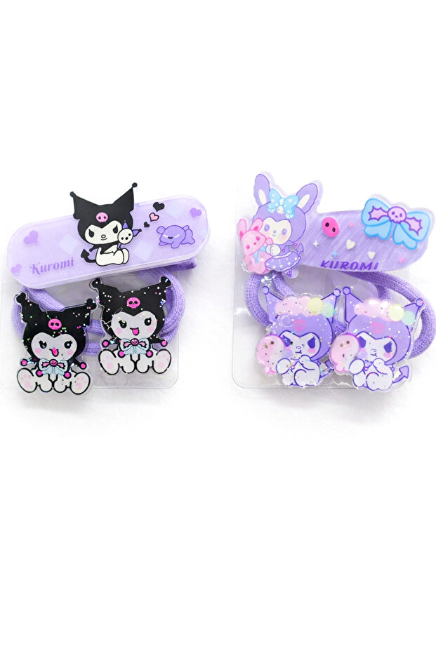 Hello Kitty Kuromi Character Colorful Children's Hairpins