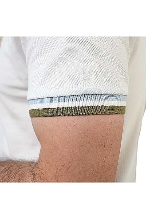 Men's Performance Polo: Classic Piqué, Tipped Collar, Embroidered Detail - 5