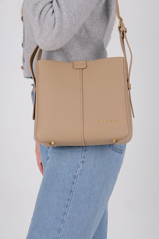 Beige - Beige Mini Rolax Women's Shoulder Bag Sp1249