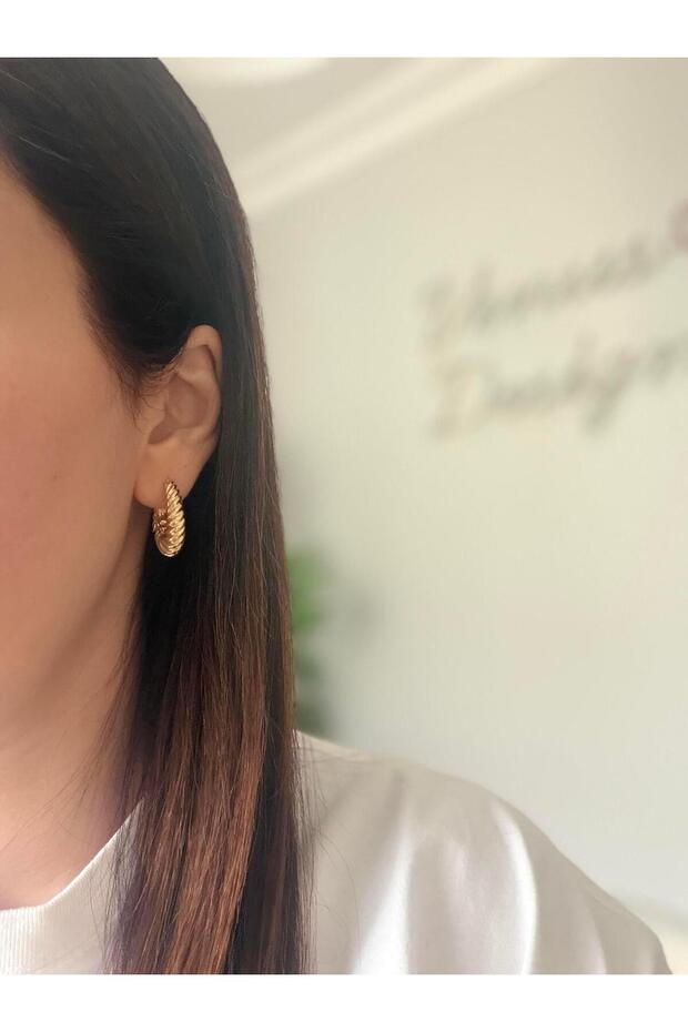 Çelik Vintage Küpe - 2