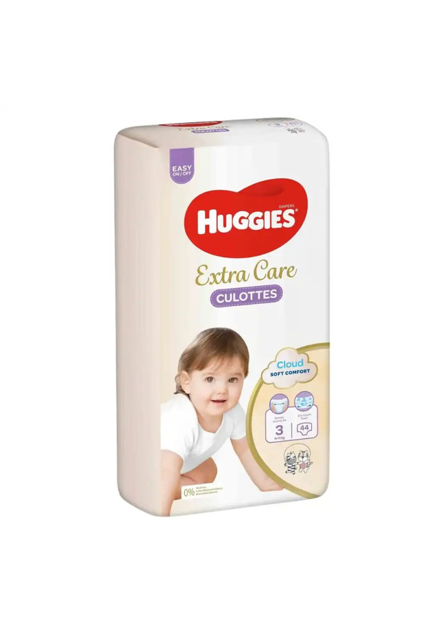 Extra Care Culottes Soft Comfort Diapers Size 3, 6-11 Kg, Pack Of 44 Pcs
