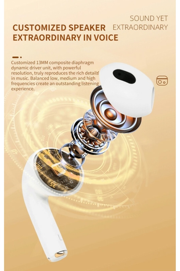 سماعات أذن لاسلكية بتقنية بلوتوث H53 - 6