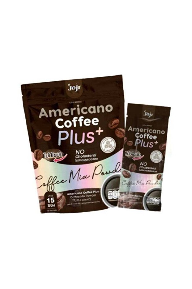 Americano Coffee Plus+ | Strong Black Coffee Mix Powder | No Fat, No Cholesterol – 15 Sachets
