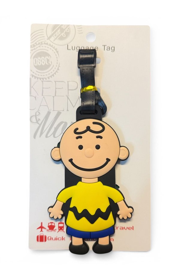 🧳 ✨   Charlie Brown Luggage Tag, Baggage Tag, Bag Tag - Suitcase Accessory