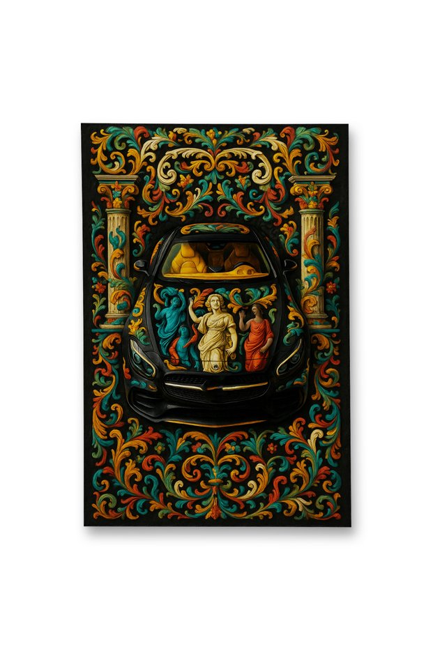 Mosso Multi-Color Abstract Sculpture and Flower Figure Pattern Woven Base Modern Decorative Carpet Mosso2134