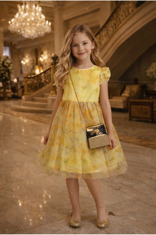 Festive dress with bag for special occasions