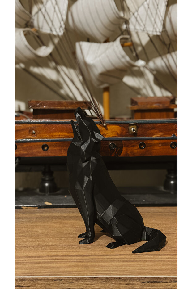 Low Poly Kurt Dekoratif Biblo