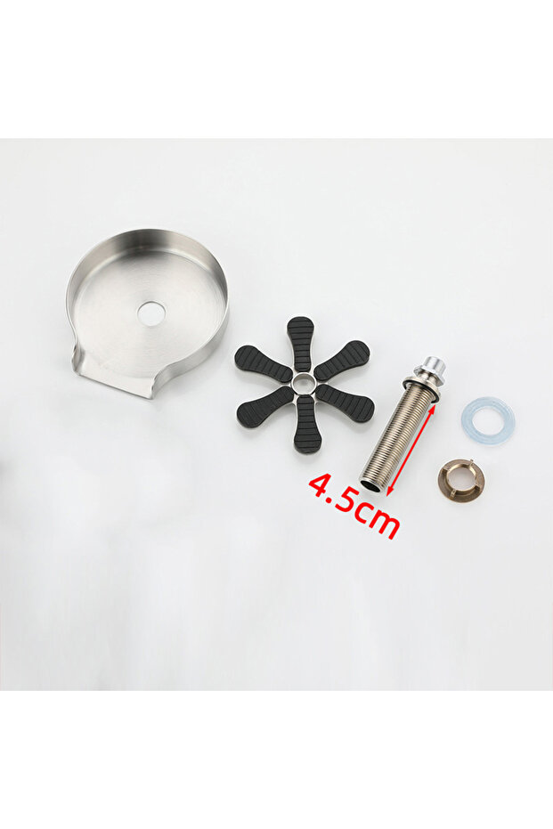 Silvery Cup Washer Kitchen Sink Glass Cup Wash Automatic Stainless Steel Pressure Spray Washer Cup
