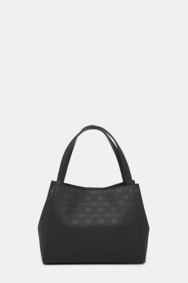 SİYAH MONOGRAM ÇANTA - 4