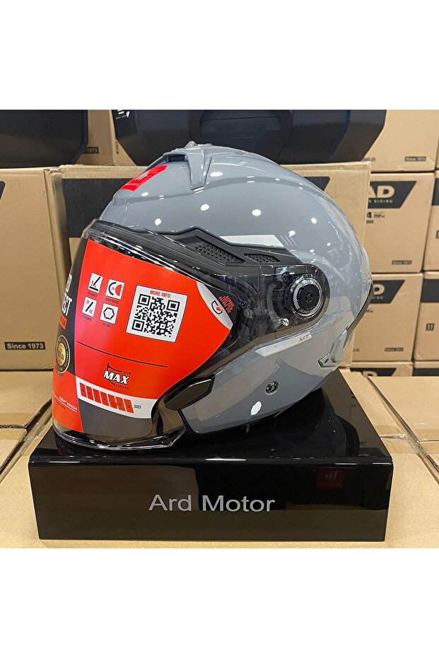 MT Cosmo SV Solid A2 Nardo Gri Açık Kask - 3