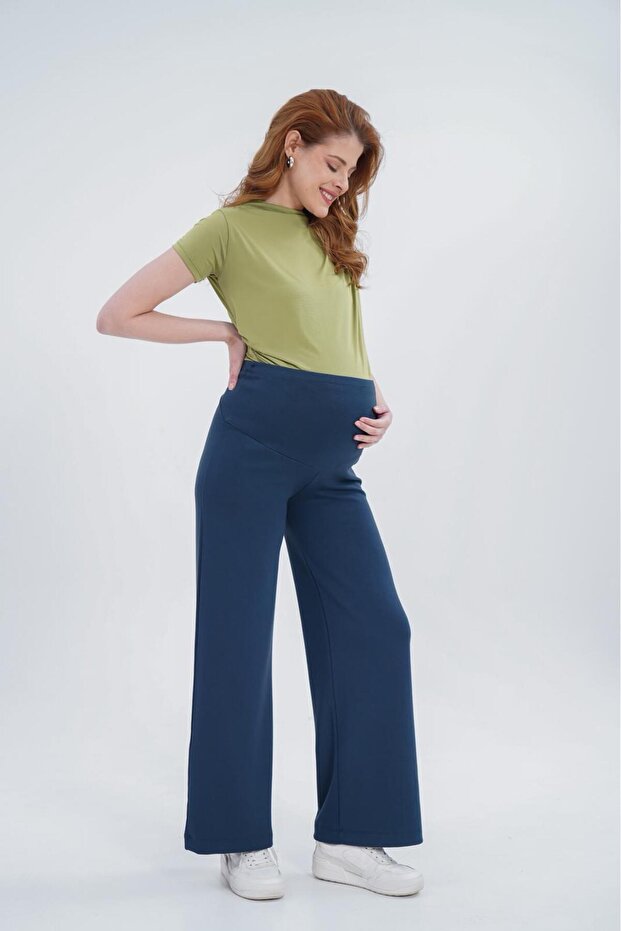 PALAZZO WIDE-LEG MODAL FABRIC MATERNITY PANTS