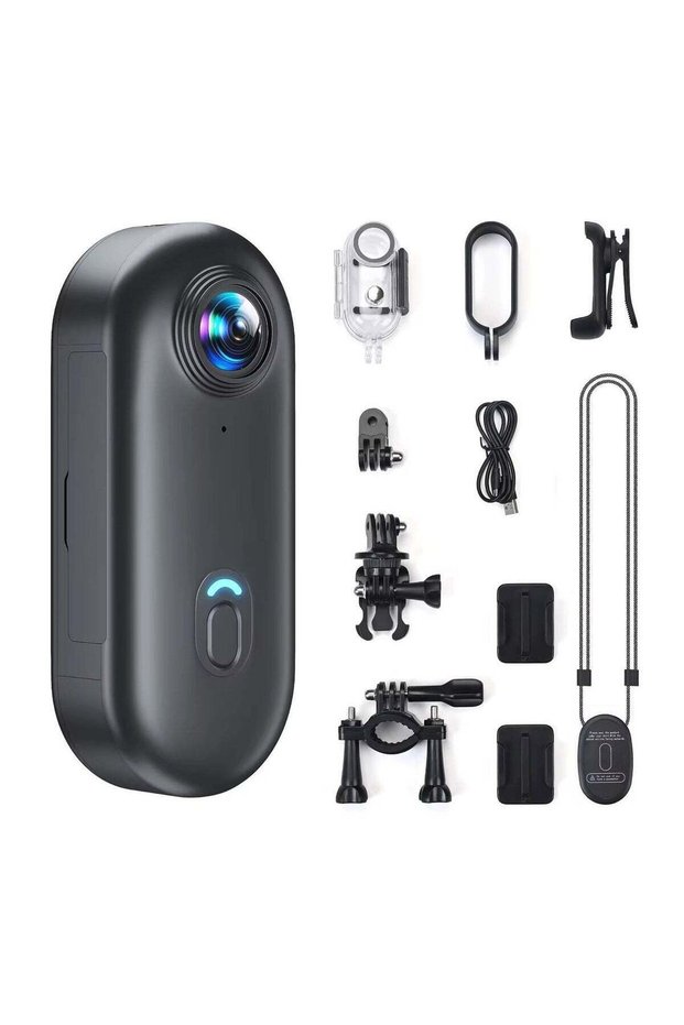 Thumb-Sized 4K Mini Action Sports Camera – Wearable Magnetic Sports Cam with Wi-Fi, Waterproof, an