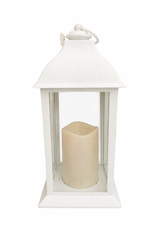 white Ramadan lantern - 1