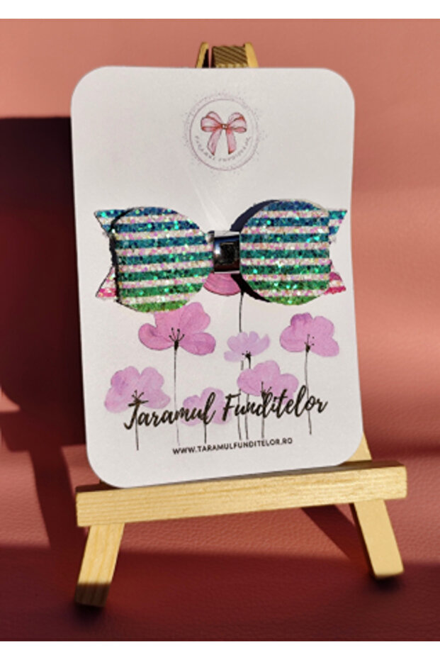 Black Glitter Bow - 8