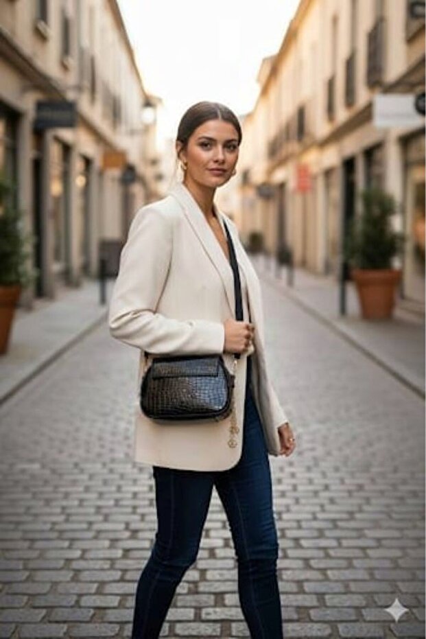 imprimeu leopard geantă de umăr elegantă - 3