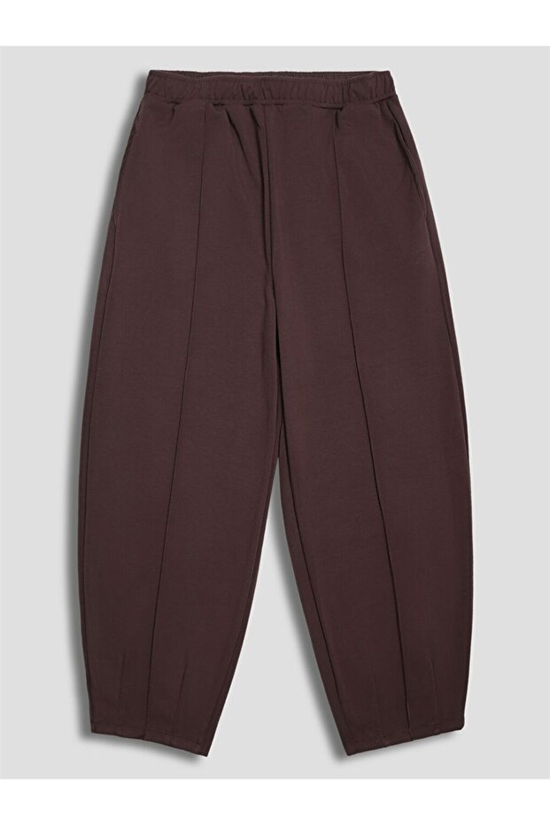 Lcw Everyday Brown Carrot Cut Women's Pleated Pants