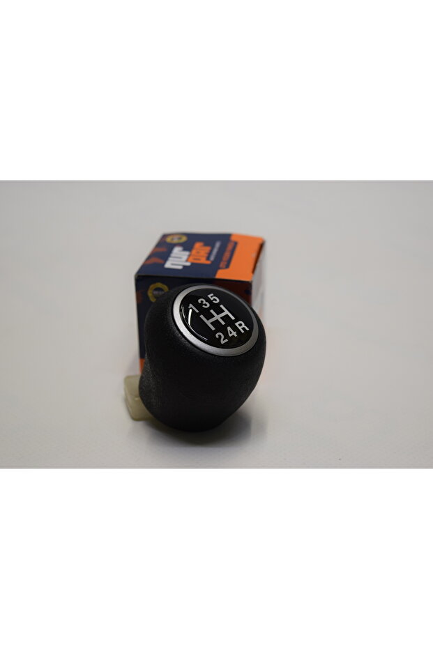 Linea Gear Shift Knob 5 Forward Black Glossy Written Plastic Gear