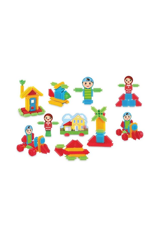 Blocks in a Special Bucket (120 Large Pieces) + Educational Toy ++ 3 years + Motor Skills