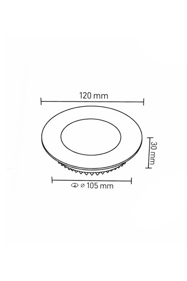 6W Sıva Altı Led Panel 3200K - 3