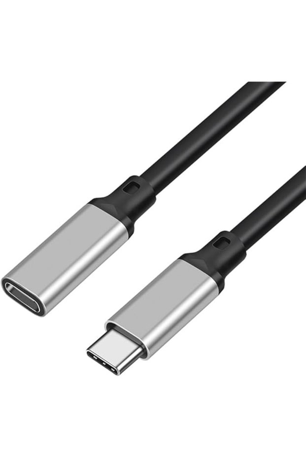 90W USB C Extension Cable, Type-C USB 3.2 Male to Female Extender, 10Gbps 4K 60HZ Fast Charge, for D