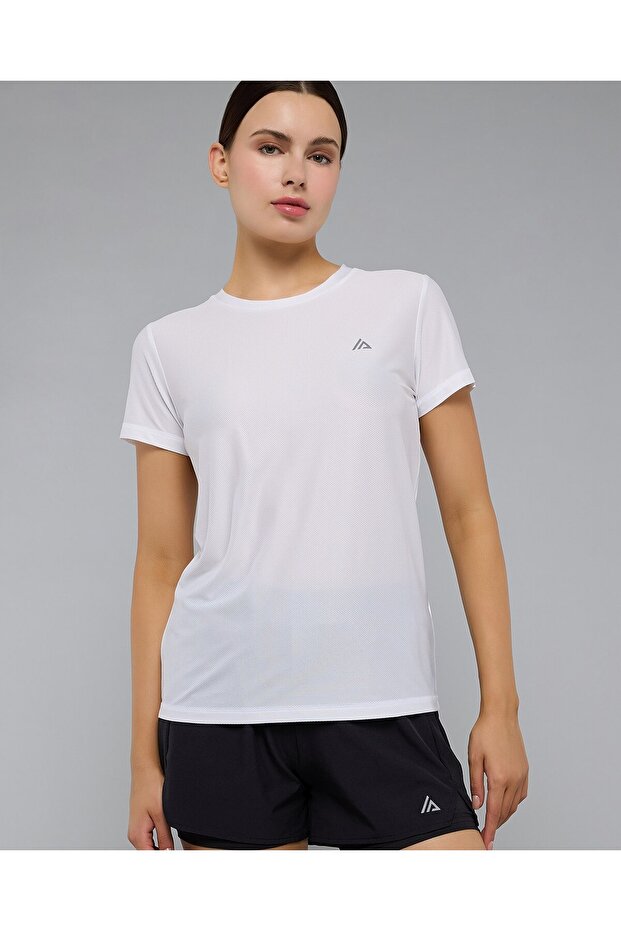 Logo Detail Active T-Shirt With Crew Neck And Short Sleeves