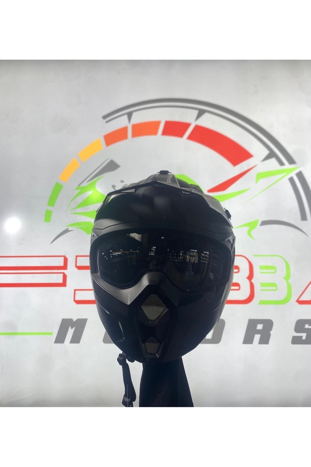 FİBBA Sw X1-X Matt Black Modüler Kask - 8