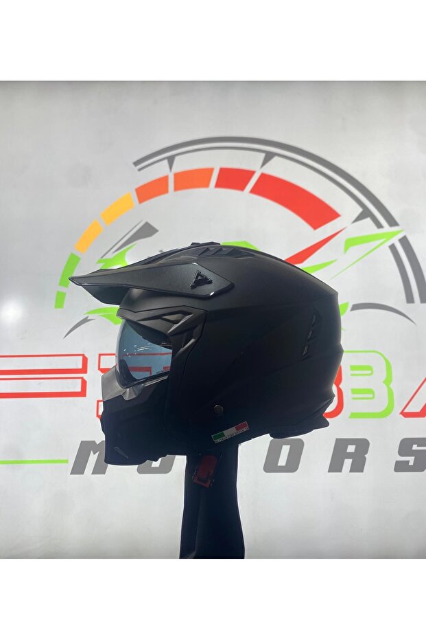 FİBBA Sw X1-X Matt Black Modüler Kask - 6