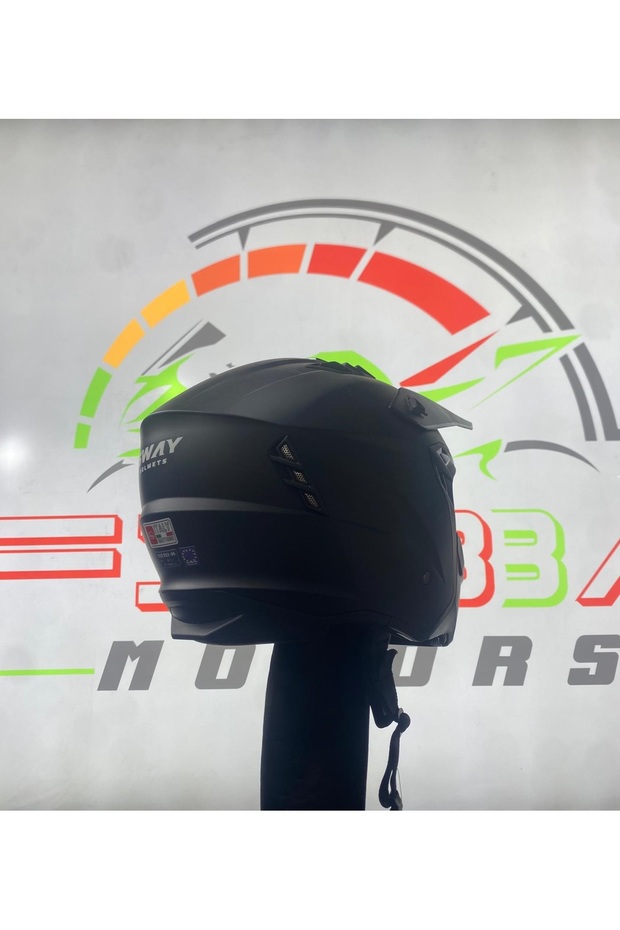 FİBBA Sw X1-X Matt Black Modüler Kask - 3