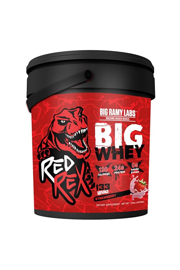 Red Rex Big Whey, Strawberry, 10 LB