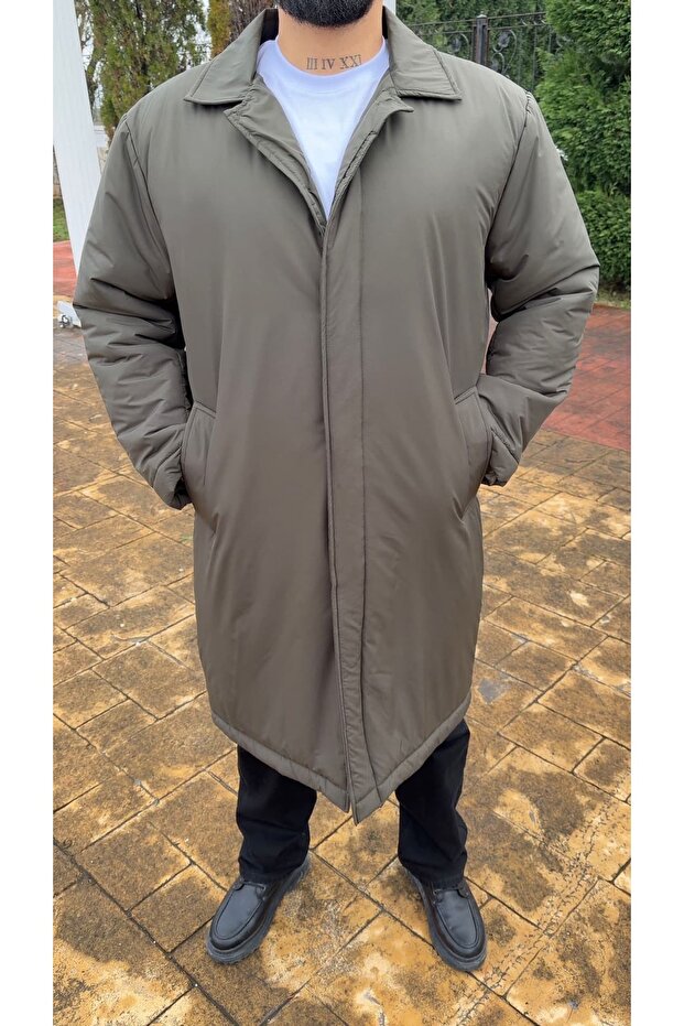 Oversized Long Lined Overcoat - 3