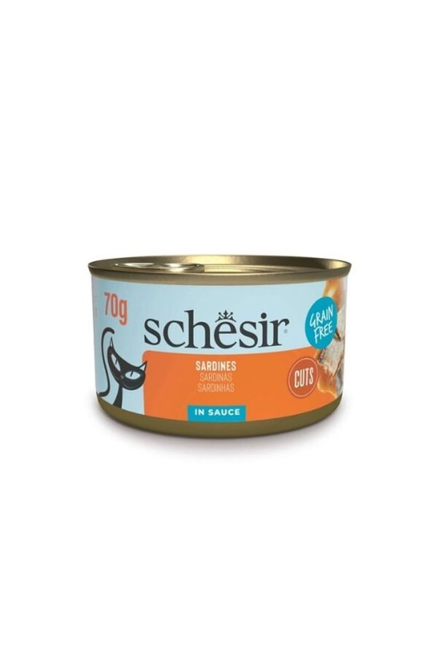 Adult Canned Cat Food with Sardines in Sauce 1 Piece 70 Gr