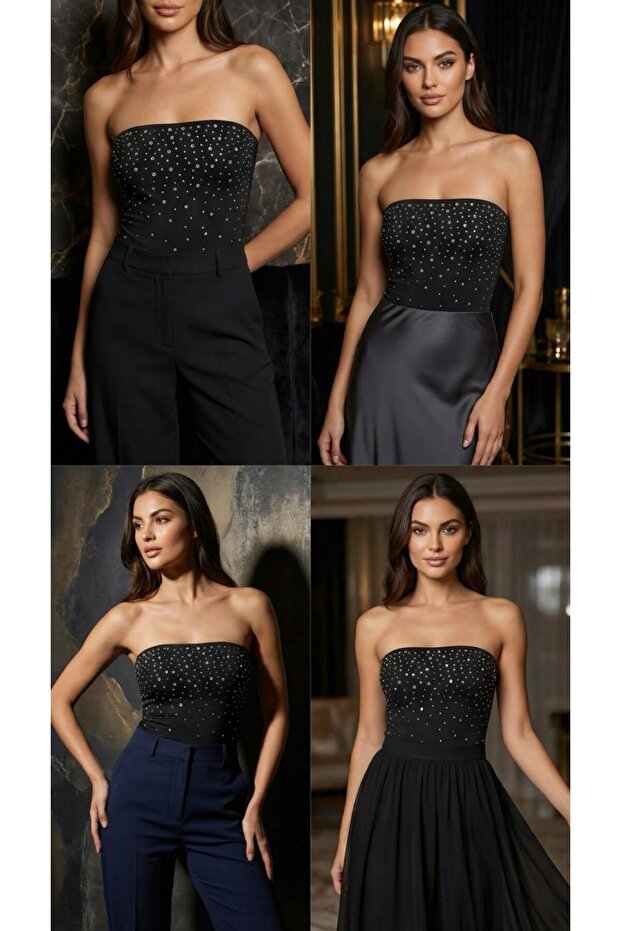 taşlı bodysuit - 4