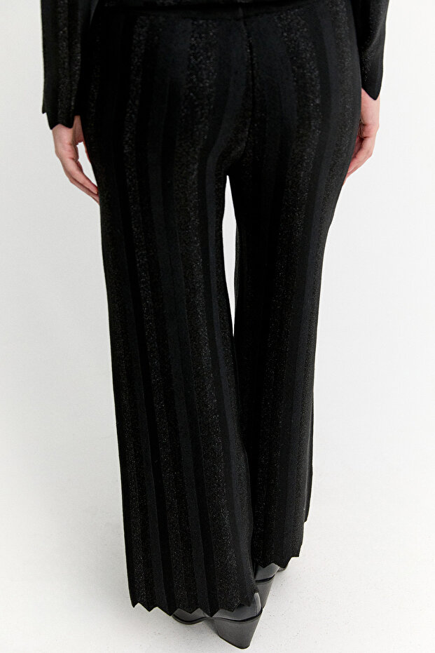 Simli Triko Pantolon - 4