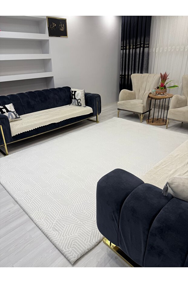 Hali örtüsü dik krem - 2