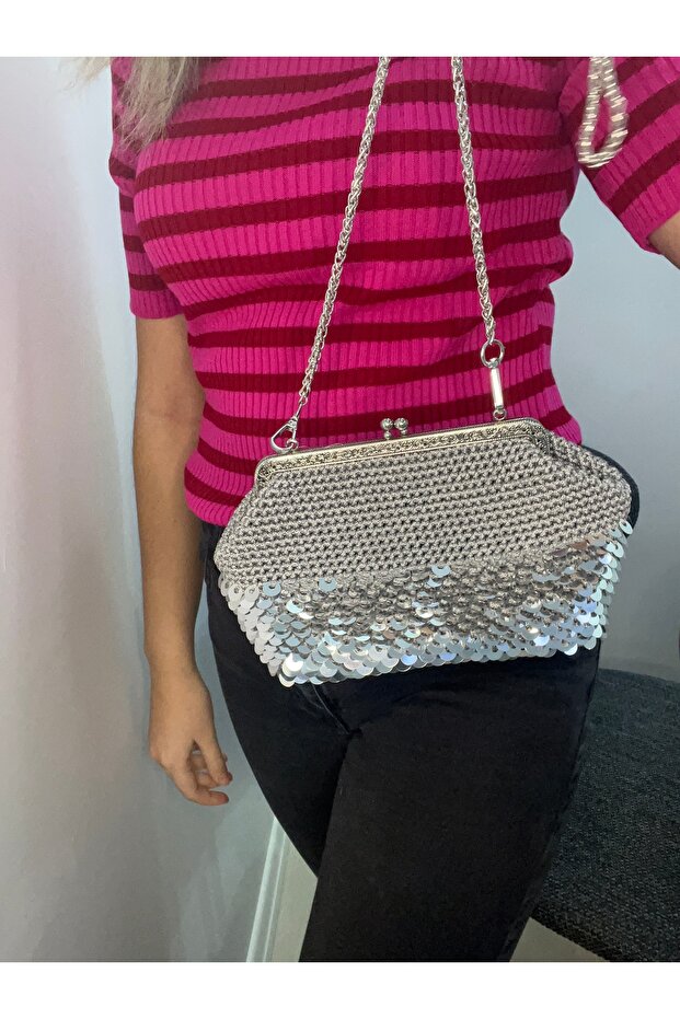 Pullu Abiye Çanta - 2