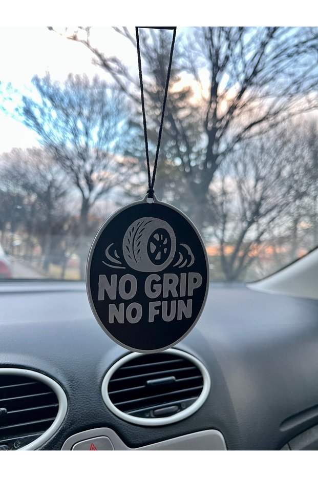 Rearview Mirror Ornament – No No Fun! - No Spark, No Fun! - Two-Way 3D Printing, No Glass Marking
