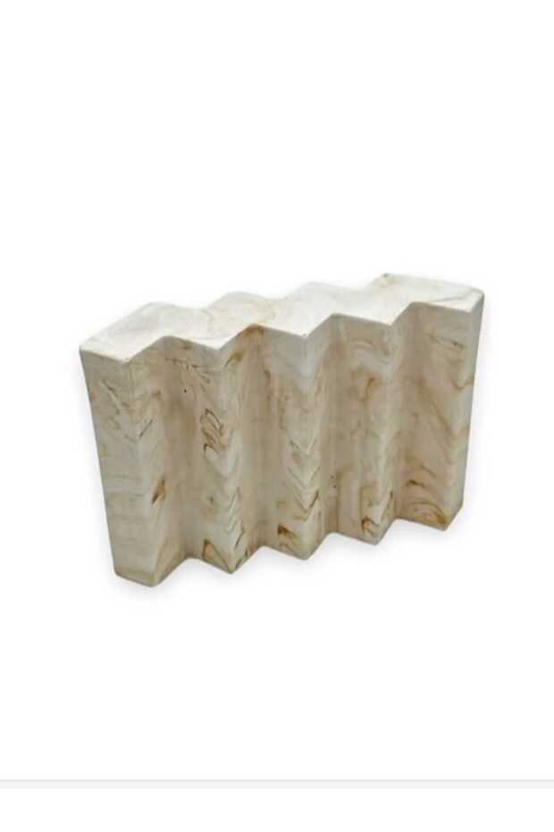 Marble Patterned Bathroom Kitchen Toilet Concrete Solid Soap Dish Zigzag Model - 3