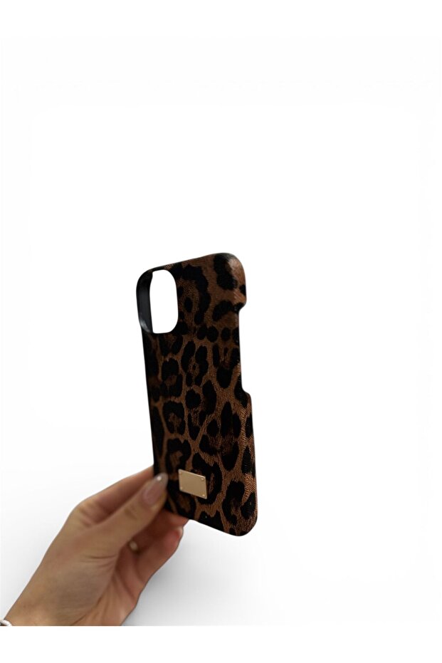 Brown Leopard Pattern Case Compatible with iPhone 13-14 - 3
