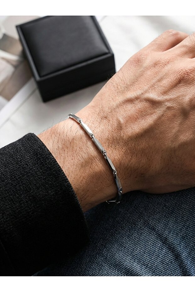 Men's Steel Bracelet | Minimal Thin Chain Design | Special Gift for Lover