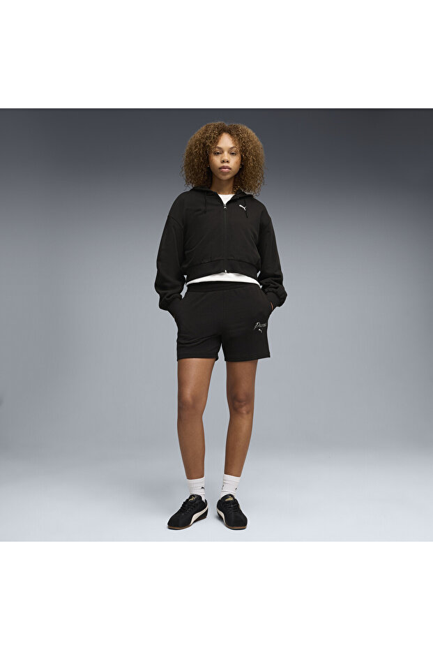 Essentials Script High-Waist 5" Shorts - 8