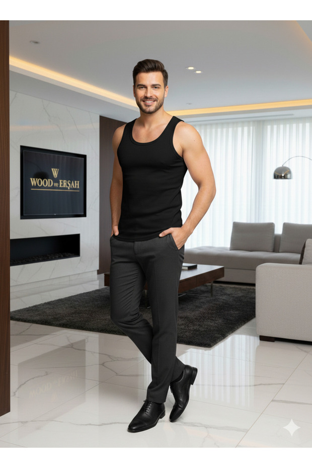 Lüx Erşah 700 Micro Modal Soft Textured Men's Undershirt 3-Pack