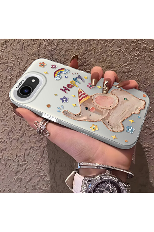 iPhone 16E Compatible Cartoon Elephant Patterns - 2