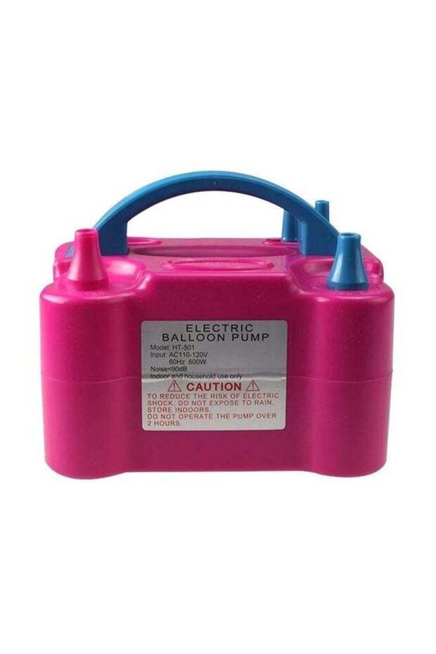 Electric Powered Balloon Pump Pink/Blue