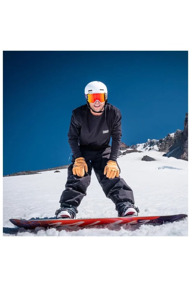 Rodeo Matte White Snowboard Kaskı - 4