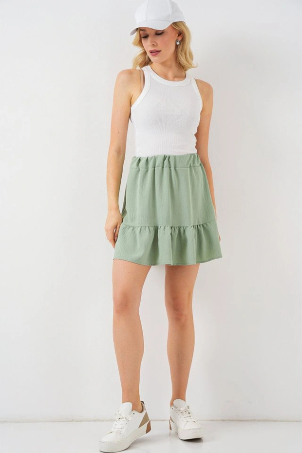 Ayrobin Mini Skirt 8054 - Mint - 2