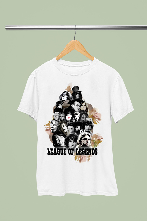 League of Legends Printed Cotton Short Sleeve Regular Fit Rock T-Shirt